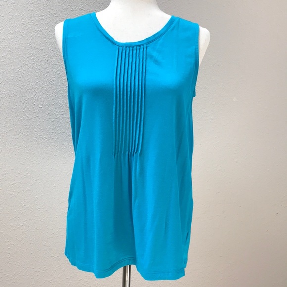 Lands End Pleat Front Knit Tunic